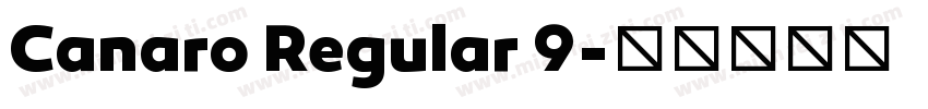 Canaro Regular 9字体转换